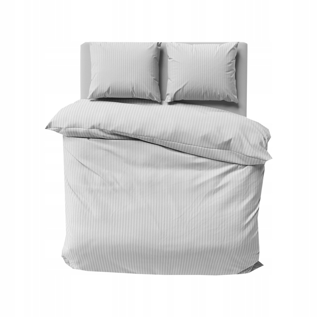 Hotelkwaliteit Beddengoed 140x200cm Katoen Zilver met Kussensloop