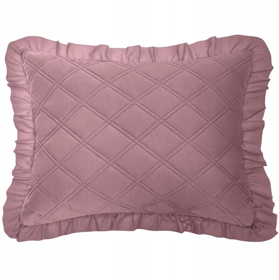 Vandyck kussensloop ruches (roze) (60x70 cm) | wehkamp