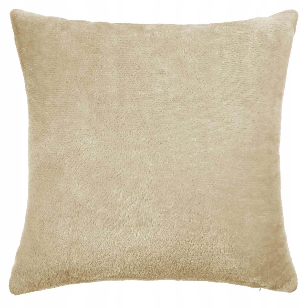 Beige microvezel kussenhoezen 40x40 cm - Decoratief met Rits