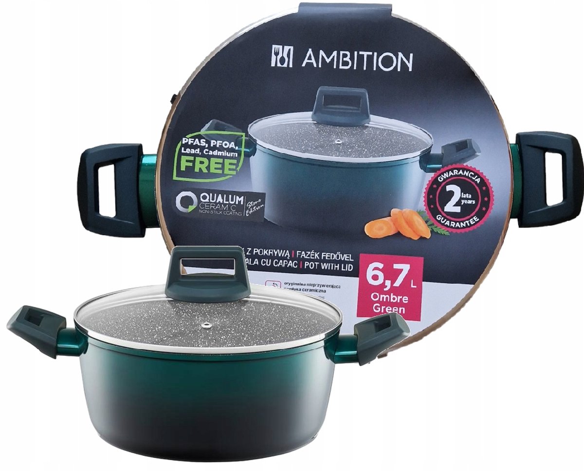 Ambition Ombre Green Pan 28cm 6.7L - Geschikt voor Inductie