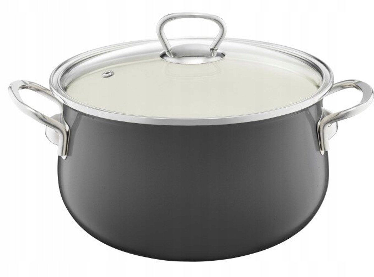 Emalia Olkusz Pan 20cm 2,6L Grijs - Gas & Inductie