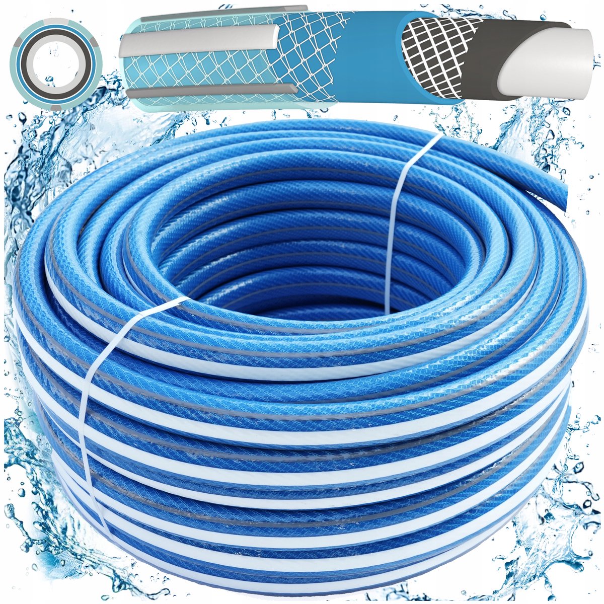 Professionele Tuinslang 50m 3/4" 6-laags Anti-knik