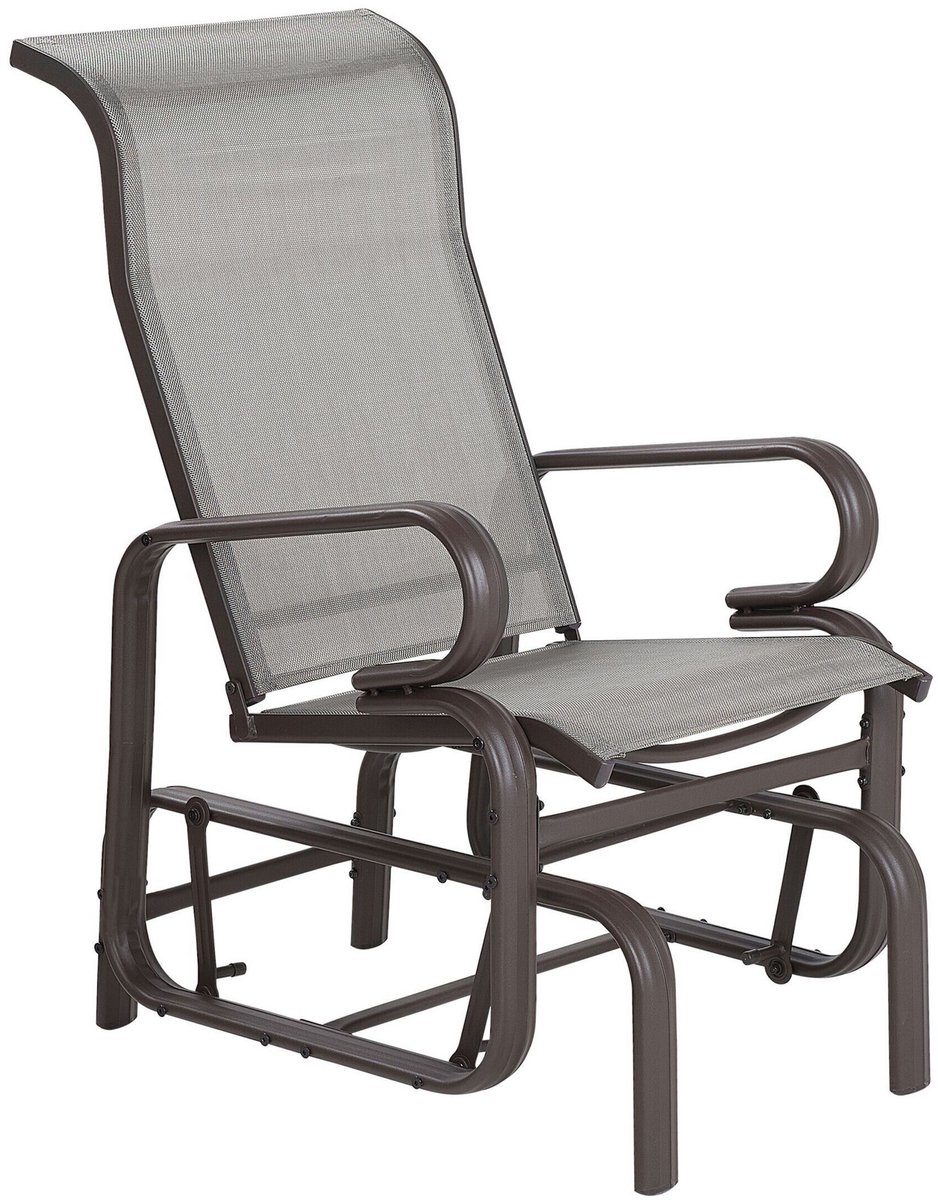 BELIANI BORGIO - Tuinstoel - Bruin - Aluminium