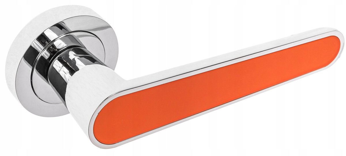 Deurkruk Tara Chroom/Oranje - Modern Design