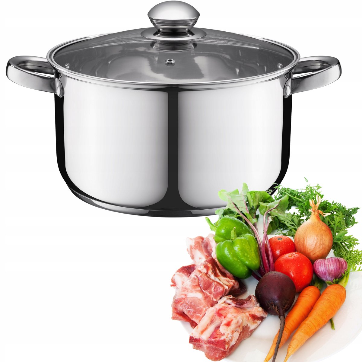 Fortis RVS Pan 16cm met Deksel - 1.8L - Geschikt voor Inductie