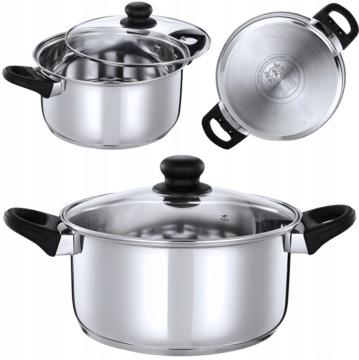 Karl Hausmann Vital RVS Kookpan 5,1l - Gasfornus Geschikt