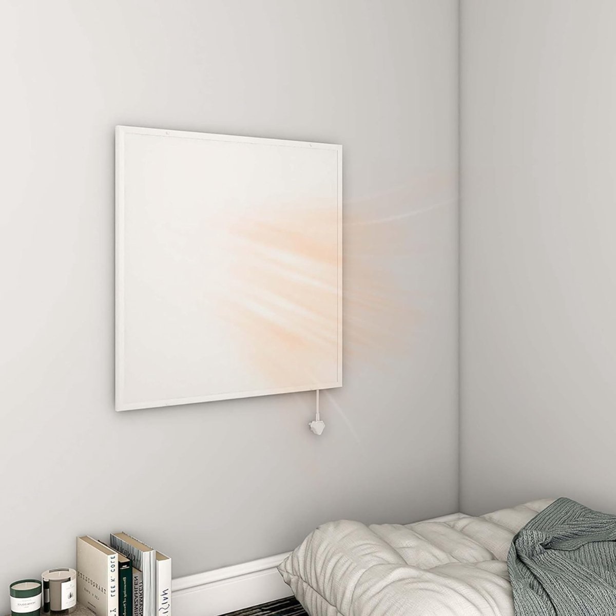 White-Label® Infrarood Paneel Verplaatsbaar - Infrarood Verwarming - Digitale Heater - Infraroodtherapie - Infraroodkachel Vrijstaand - Wit – foto 7