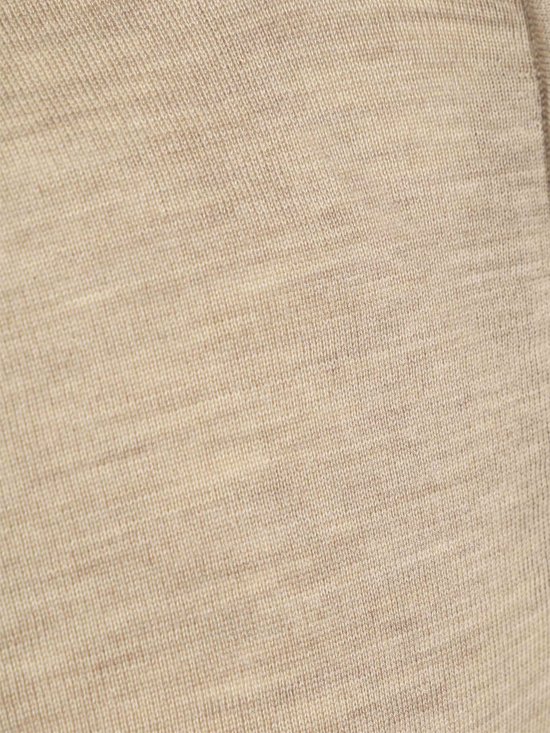 Pull demi- Zip en laine mérinos sable - Taille L - Homme - Pull Skipper - Pull Skipper zippé - Adulte homme