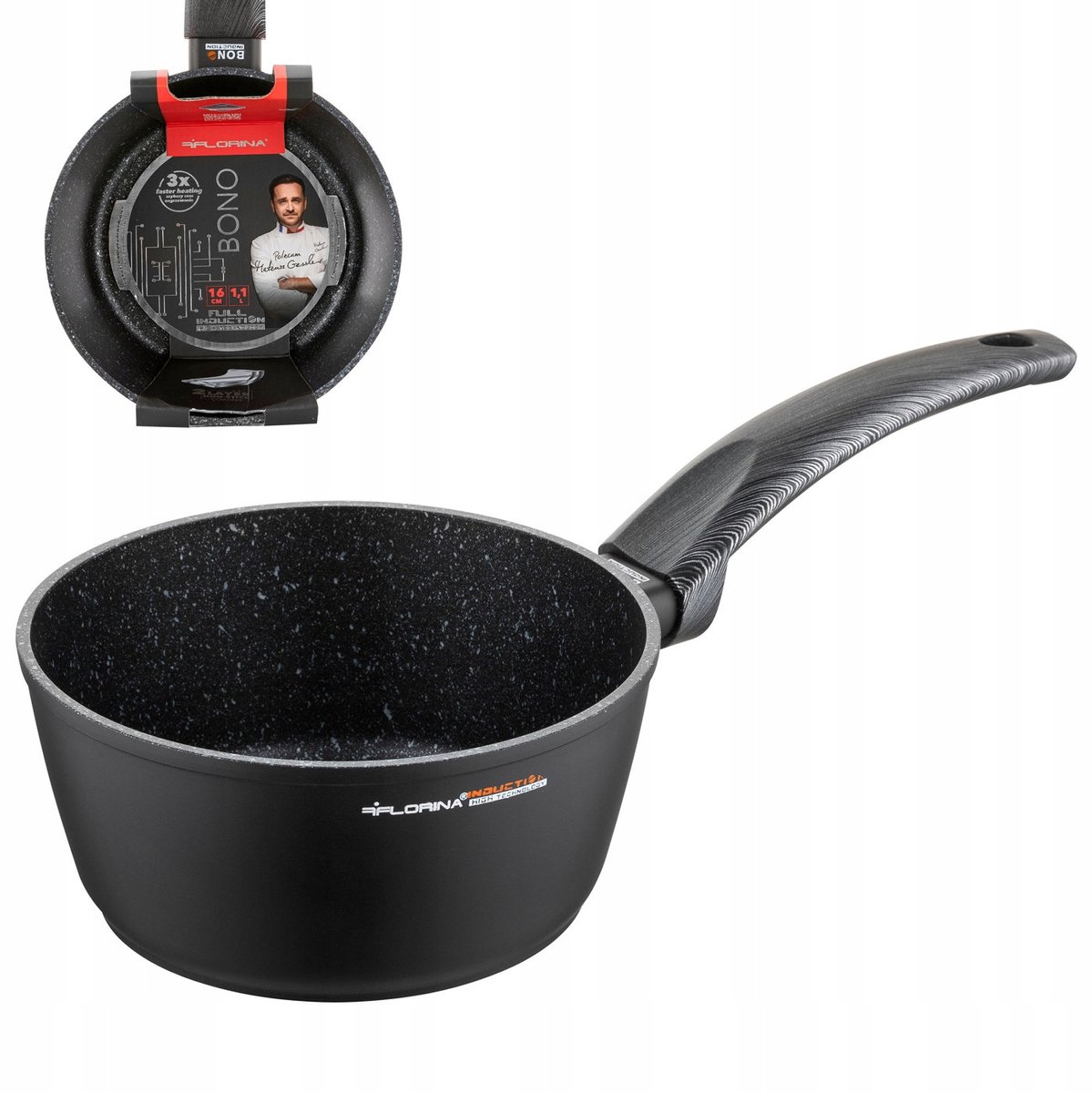 Florina Bono Aluminium Steelpan 16cm 1.1L - Geschikt voor Inductie