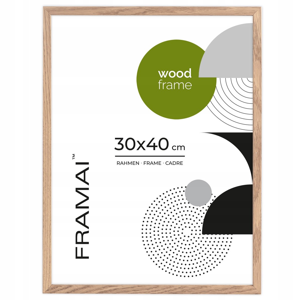 Eiken Houten Fotolijst 30x40 cm - Stijlvol en Duurzaam