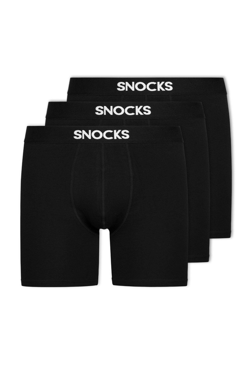 SNOCKS Boxershorts Heren - Onderbroeken Heren - Ondergoed Heren - met extra lange pijpen - Biologisch Katoen - Duurzaam Cadeau - 3 Stuks