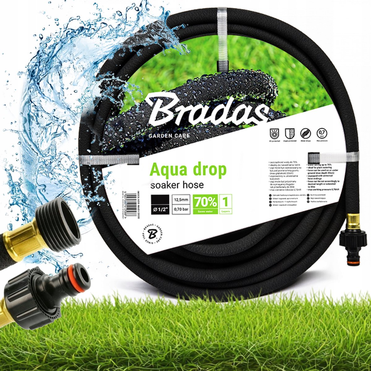 Bradas Aqua-Drop 25m druppelslang - Efficiënt en waterbesparend