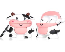 Siliconen hoesje voor AirPods Pro - Grappige Cartoon Sleutelhanger - Zachte Beschermhoes voor Meisjes en Vrouwen - Kawaii Design - Diermotief - Shell Cases