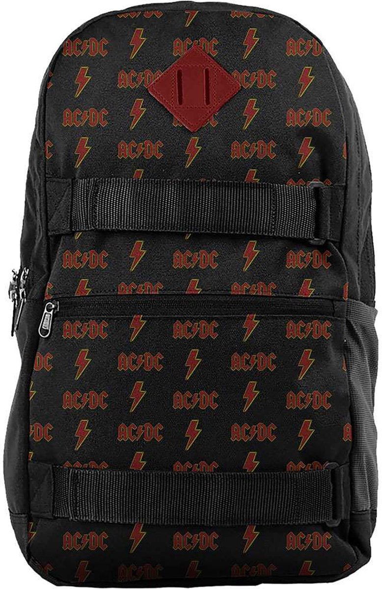 Rocksax AC/DC - Logo Skate Bag Rugtas - Zwart