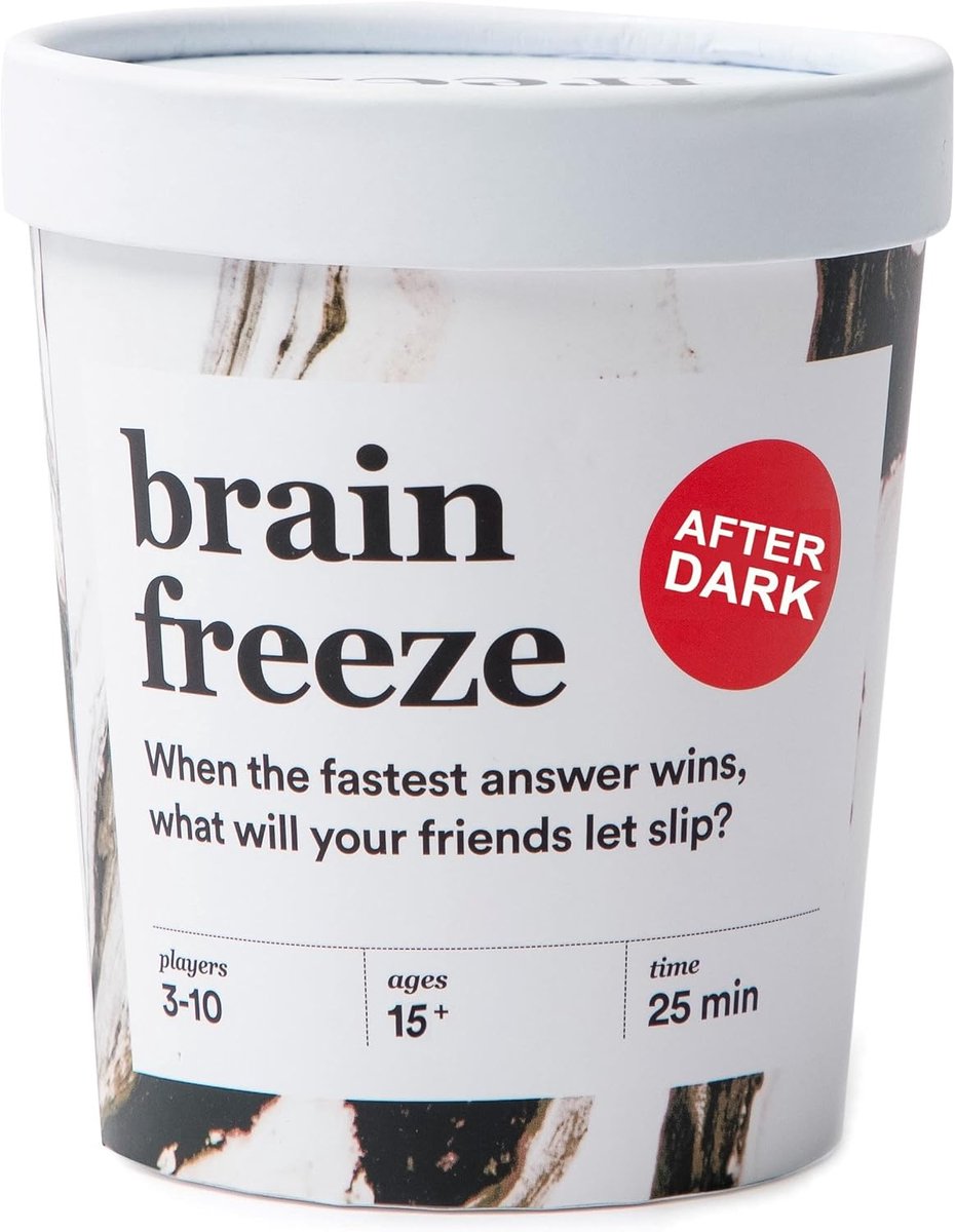 Brain Freeze (Engelstalig) - NSFW Editie - Hét Partyspel Waarbij Je Eerst Spreekt En Dan Pas Nadenkt - Kaartspel Voor Volwassenen - Drankspel - Drank spel - Sinterklaas Cadeau
