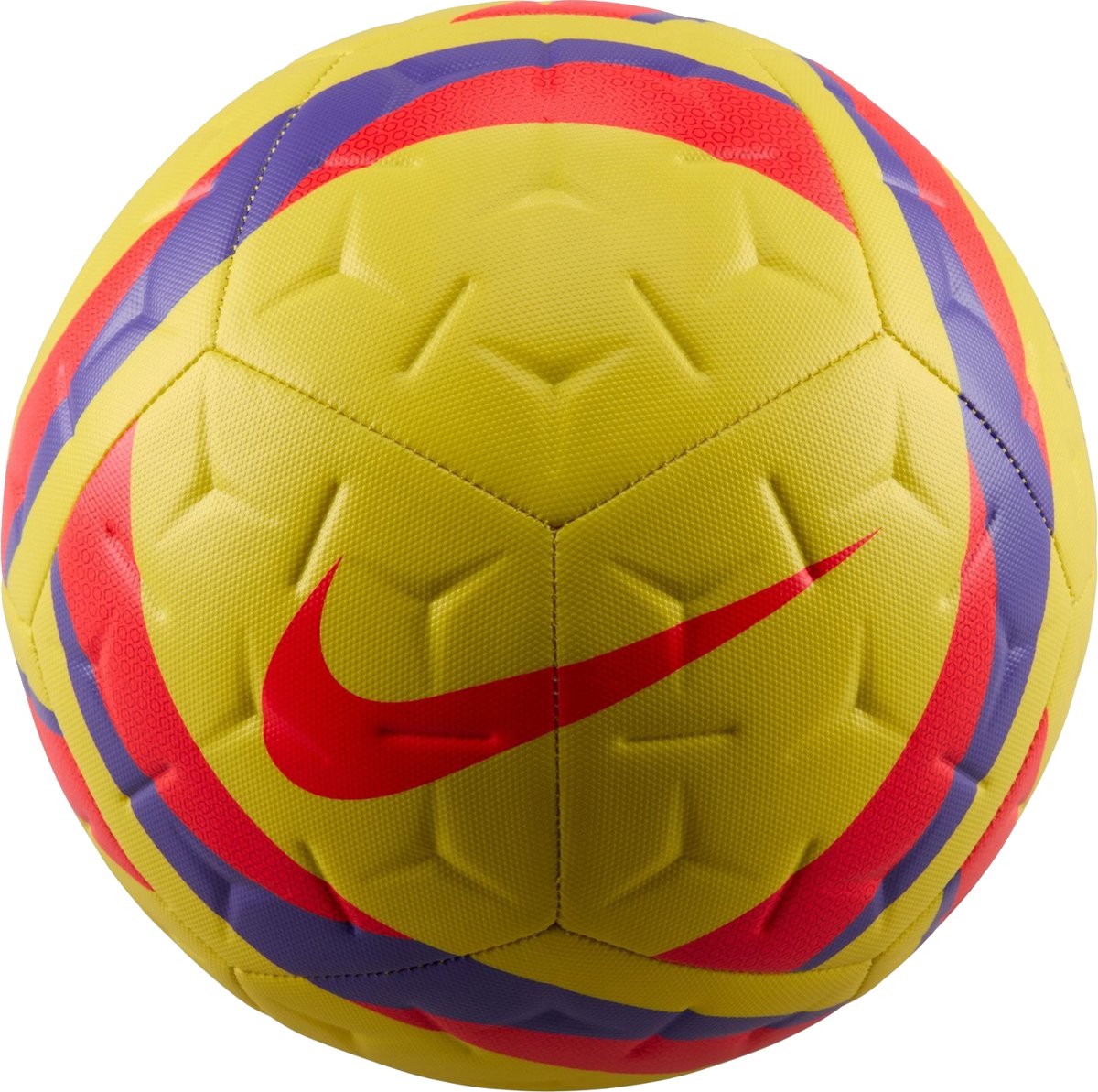 Nike voetbal Academy Team geel rood maat 3 rubber bal.