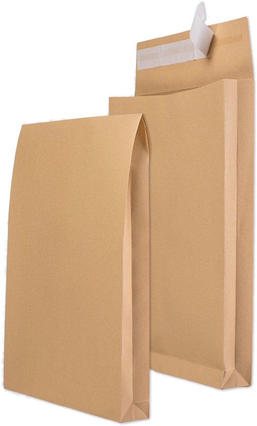 100x Verzendzakken 250 x 430 mm met retour- en tearstrip - Ideaal voor het verzenden