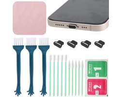 20 stuks mobiele telefoon reinigingsset, USB C reinigingsset, oplaadbus reiniger USB C reinigingsset, mobiele telefoon schoon maken, gebruikt voor het reinigen van de USB-oplaadpoort en de