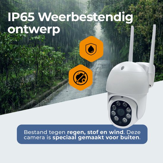 Denver Beveiligingscamera Buiten en Binnen - met Nachtzicht - Met WiFi & App - Full HD - Bewegingsdetectie - IOC224 van Denver — afbeelding 3