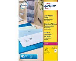 Avery Clear Address Label - Laser - L7563