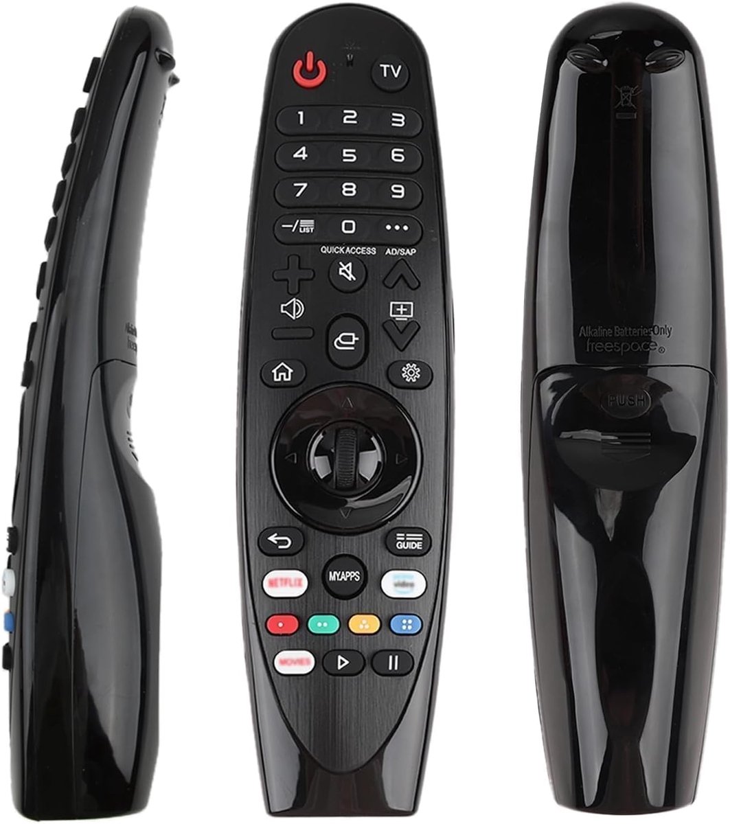 Geschikt voorLG Smart TV Universele Afstandsbediening, AN-MR20GA Afstandsbediening Vervanging Geschikt voor Alle Modellen van LG TV, HD, LCD, LED, HDTV, UHD, OLED, 3D, 4K AKB75855501/AKB75855502