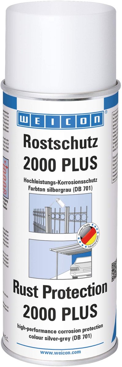 WEICON Roestbescherming 2000 Plus – 400 ml zilvergrijs – spuitbus