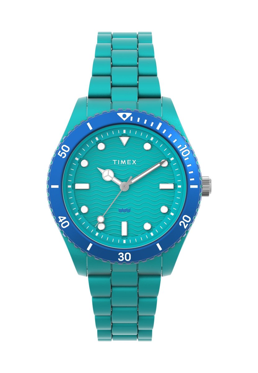 Timex Timex Legacy #Tide™ - Ocean Diver Inspired Quartz Analoog Horloge Groente Kast: 100% #Tide Ocean Materiaal® | Armband: 100% #Tide Ocean Materiaal® 37 TW2Y04600AJ, TW2Y04700AJ, TW2Y04800AJ