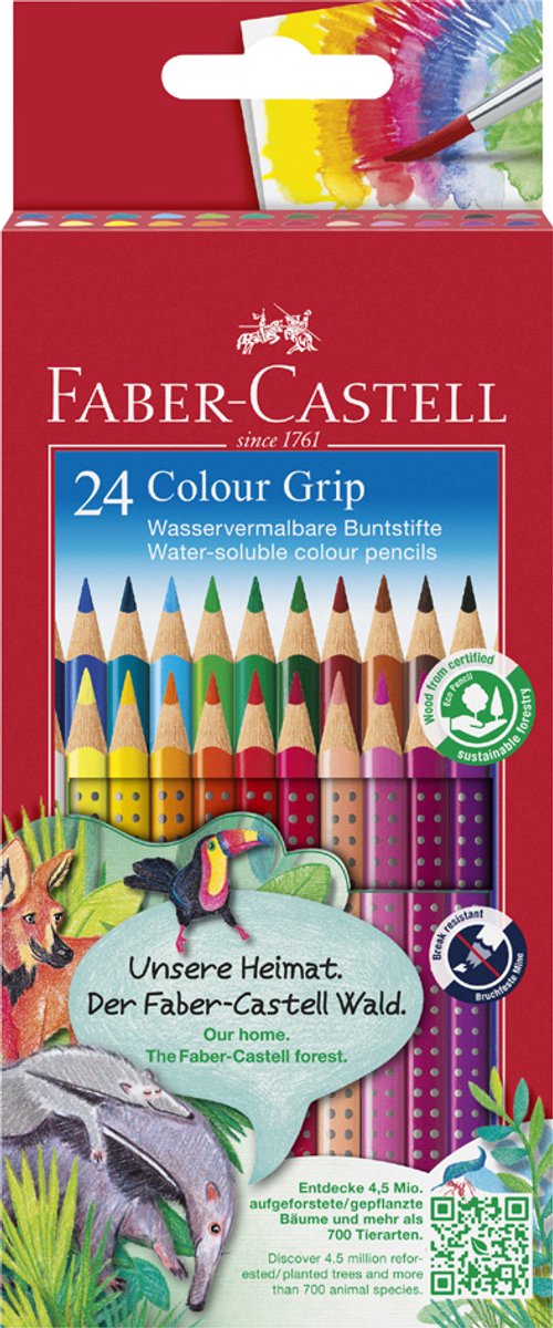 Faber-Castell kleurpotloden - Colour Grip - 24 stuks - FC-112424 — cadeau in Hobby - foto 6