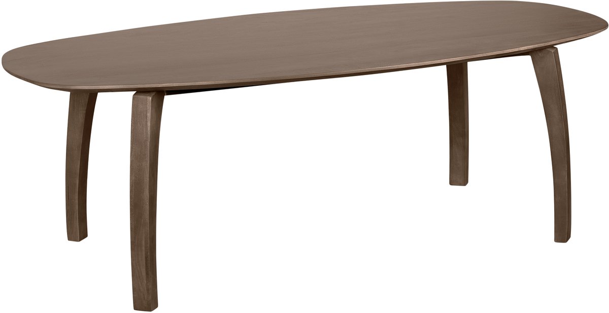 Lewis & Loft Eettafel Luna - FSC® gecertificeerd mangohout - Deens ovaal - 220 x 110 cm - Bruin