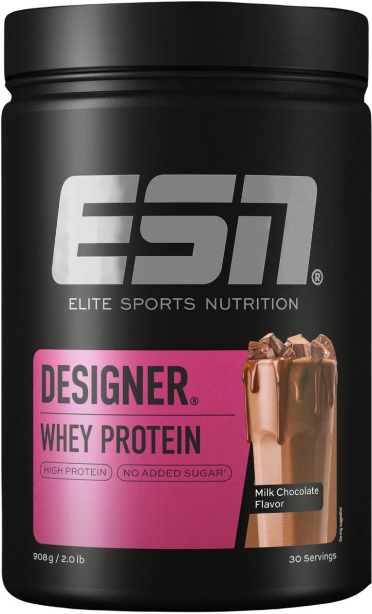 ESN Designer Whey Protein Poeder, Melkchocolade, 908 g