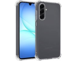 Hoesje - Geschikt voor Samsung Galaxy A17 - Sterk & Shockproof - Siliconen Shock Case - Hoes Cover - Telefoonhoes - Transparant