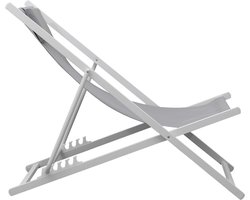 Set van 2 CYPRUS stoelen - grijs textilene/witte structuur
