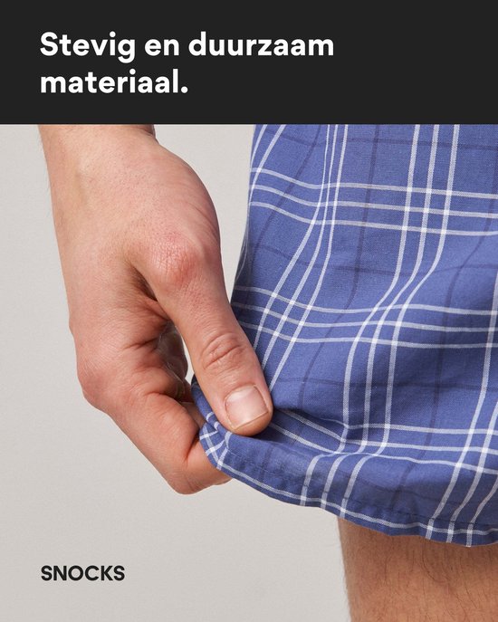 SNOCKS Heren Boxershorts 3-Pack, Losse Fit, Zacht Biologisch Katoen, Comfortbund, Duurzaam
