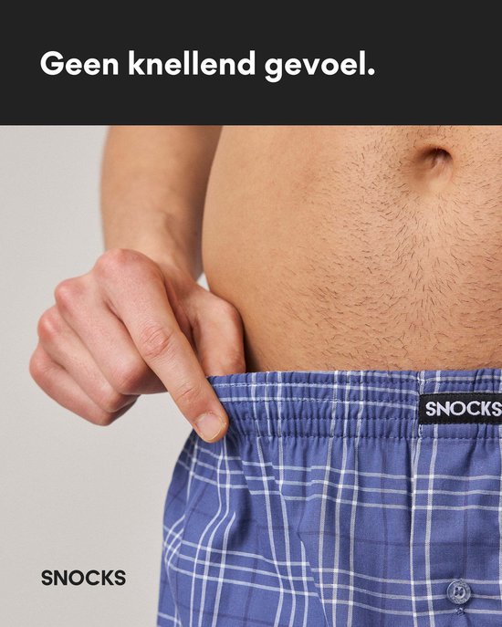 SNOCKS Heren Boxershorts 3-Pack, Losse Fit, Zacht Biologisch Katoen, Comfortbund, Duurzaam