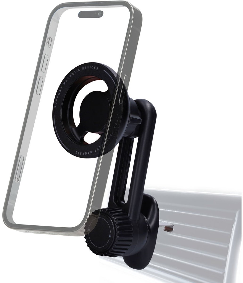 Mobiparts MagSafe Holder with adjustable Air Vent Mount - Zwart