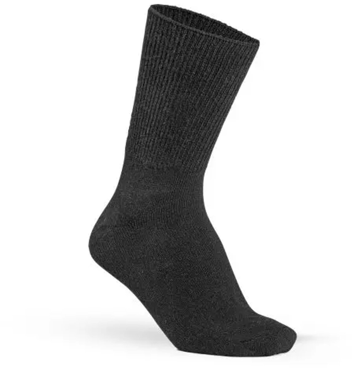 Fellhof 2714 Zwarte Unisex Diabetes Sokken - Zwart - 35-39