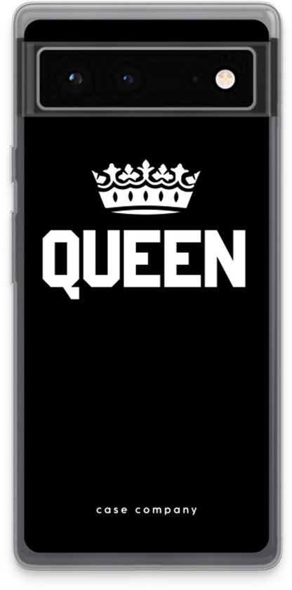 Case Company® - Coque Google Pixel 6 - Queen Black - Coque souple pour téléphone - Protection sur tous les côtés et bord de l'écran