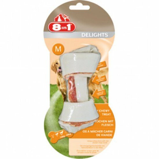 8in1 Delights Bone Kip M - 6 x - Voordeelverpakking