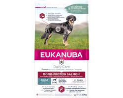 3x Eukanuba Hondenvoer Droog Adult Mono Proteïne Zalm 2,3 kg
