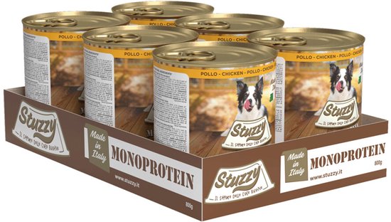 Stuzzy Blik Adult - Kip - Hondenvoer - 6 x 800 g