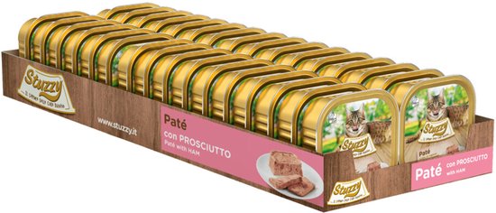Mister Stuzzy Cat Paté Ham - Kattenvoer - 32 x 100 g