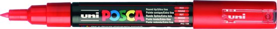 Markeerstiften POSCA PC-1M Rood (6 Stuks)