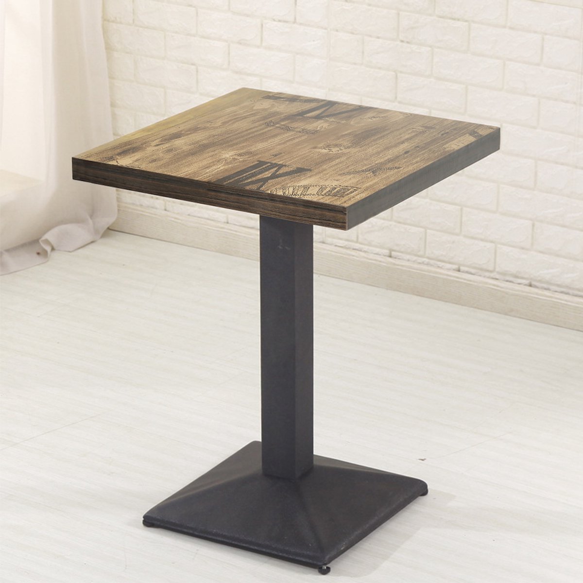 PIPIPOXER bistrotafel bartafel bijzettafel tuintafel MDF 60*60*75cm Retro