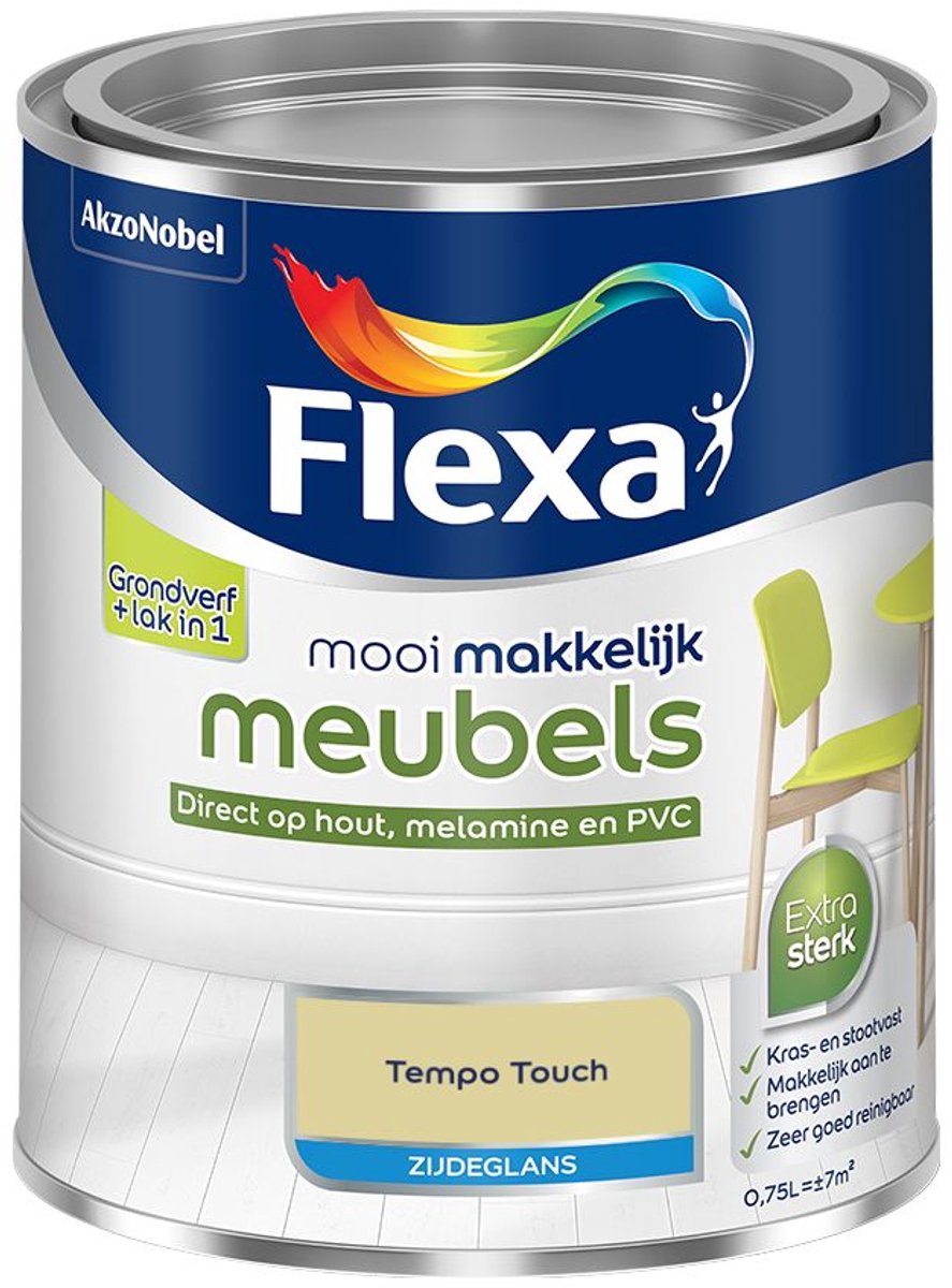 Flexa - Mooi Makkelijk Meubels Zijdeglans - Tempo Touch - Kleur van het jaar 2026 - Mengverf - 0.75 L