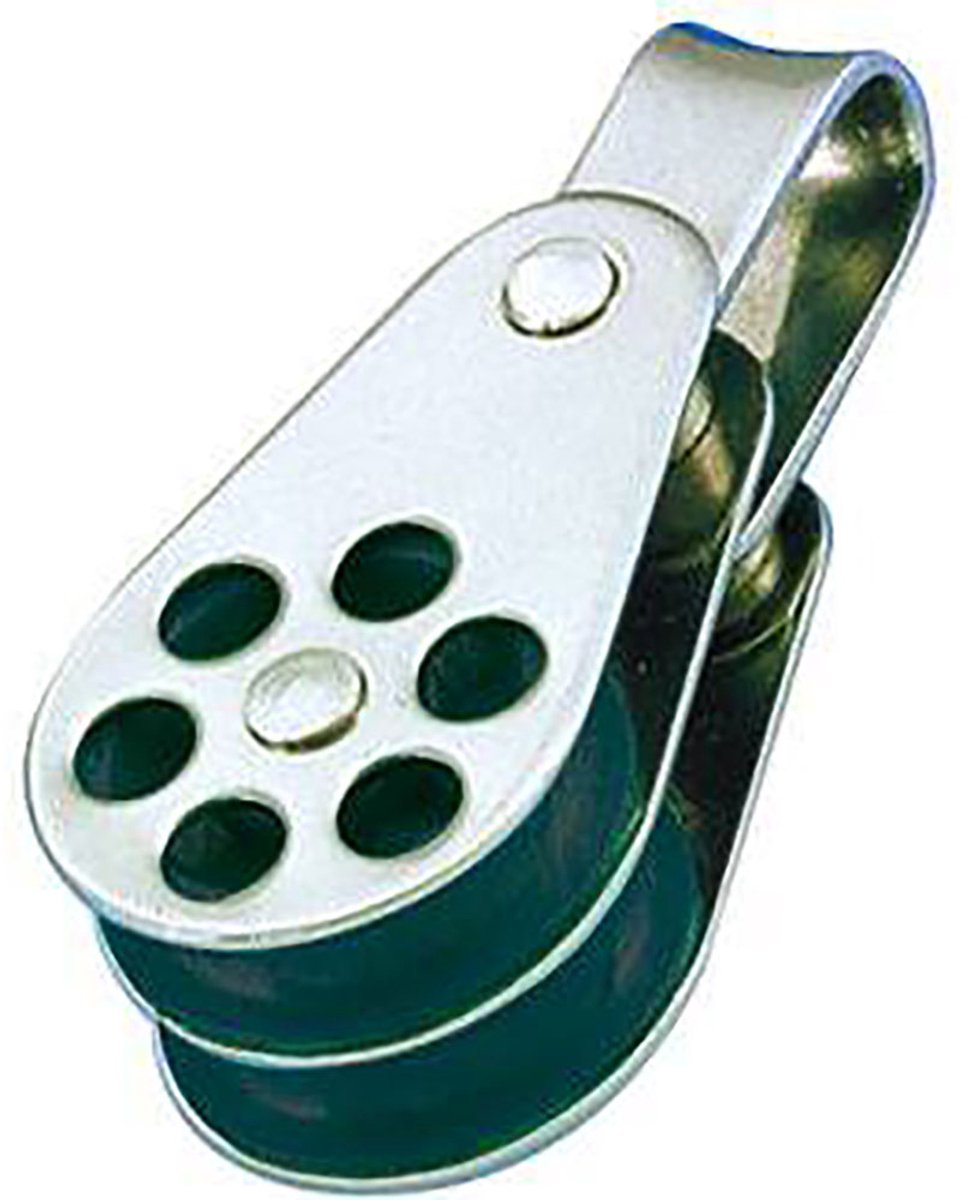 Wichard Roestvrij Staal Dubbele Ringpoelie 4-6 Mm Zilver