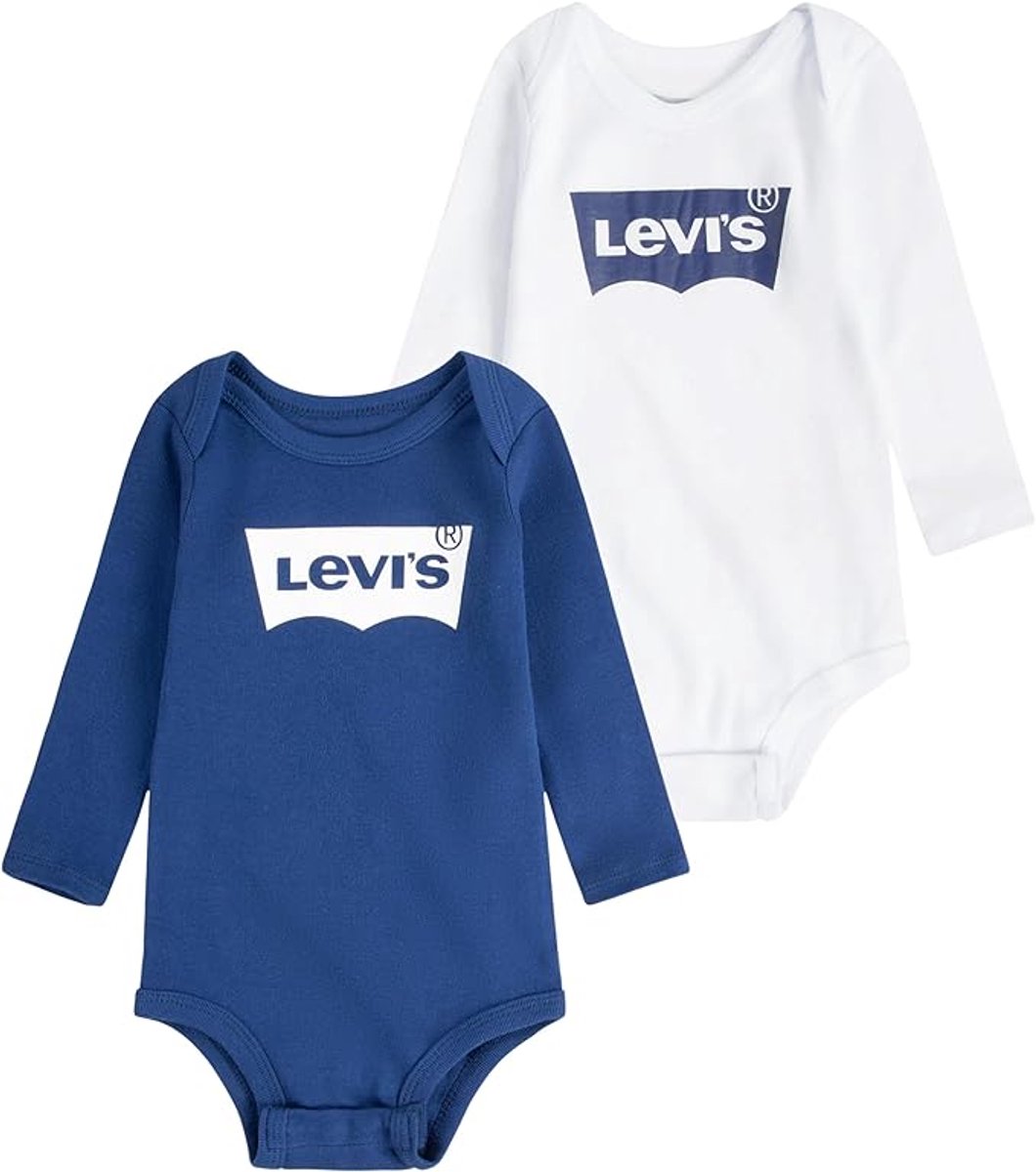 Levi´s ® Kids 2pk Batwing Lichaam Veelkleurig 6-12 Months Jongens Blauw