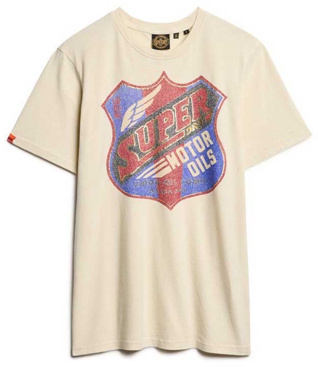 Superdry Gasoline Graphic Relaxed T-shirt Heren T-shirts Wit