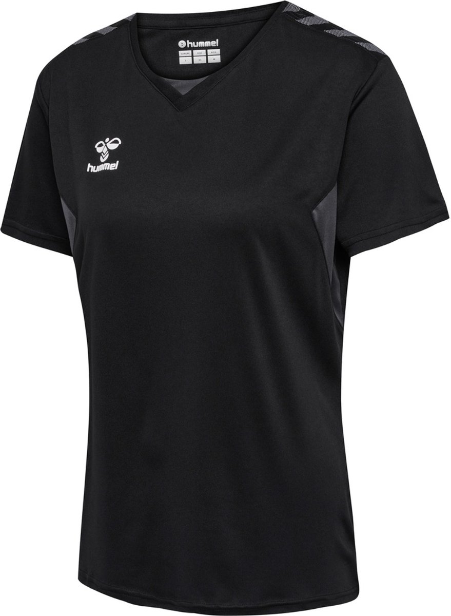 Hummel Damen T-Shirt Hmlauthentic Pl Jersey S/S Woman Black-XL