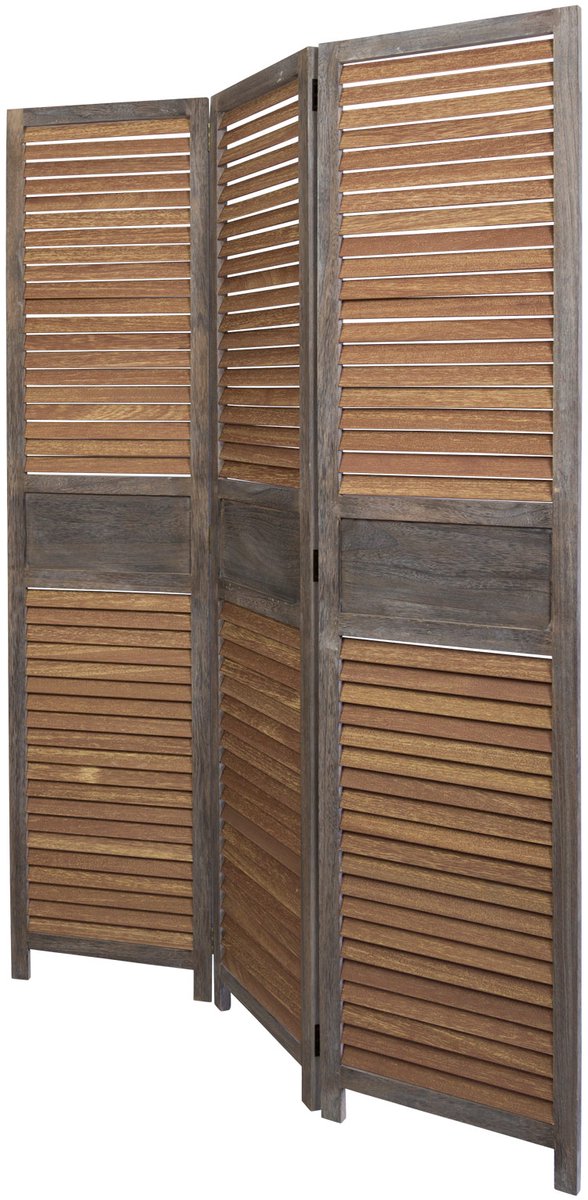 Homestyle4u Kamerscherm - 120x170 cm - bruin - 3-delig - bamboe latten