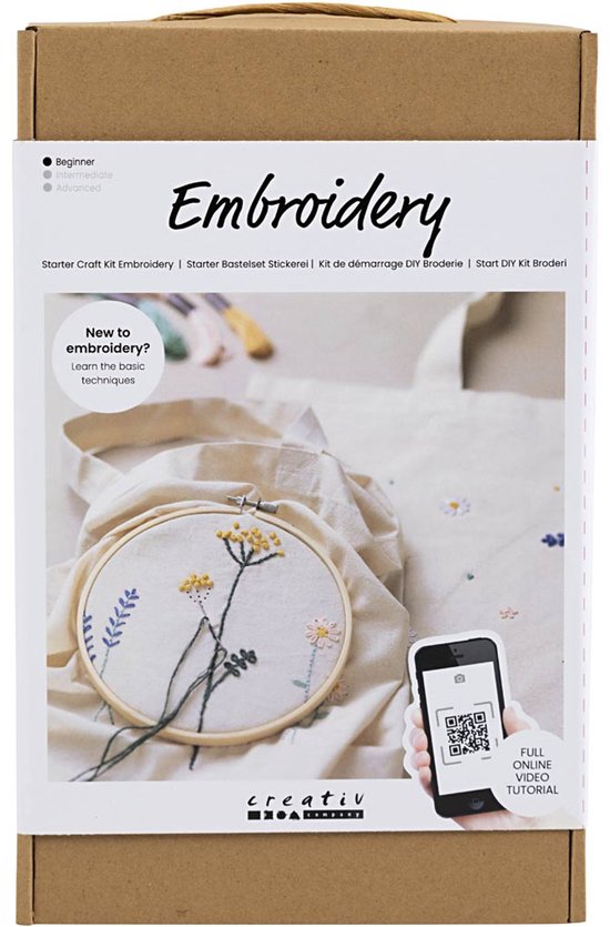 Parure en cuir, broderie, Fleurs, 1 boîte